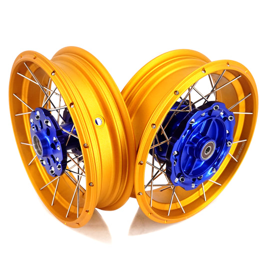 VMX 2.75*12inch / 3.5*12inch Tubeless Wheels Gold Rims For Honda Z 125 Monkey 2022-2024 Thailand (Model: z125MN) Blue Hubs