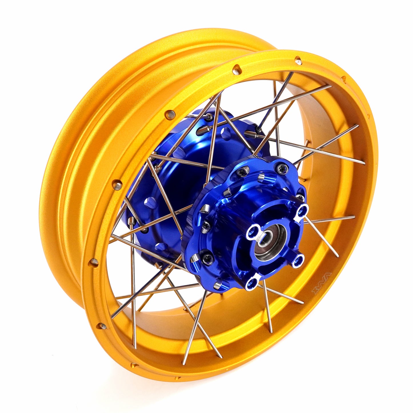 VMX 2.75*12inch / 3.5*12inch Tubeless Wheels Gold Rims For Honda Z 125 Monkey 2022-2024 Thailand (Model: z125MN) Blue Hubs