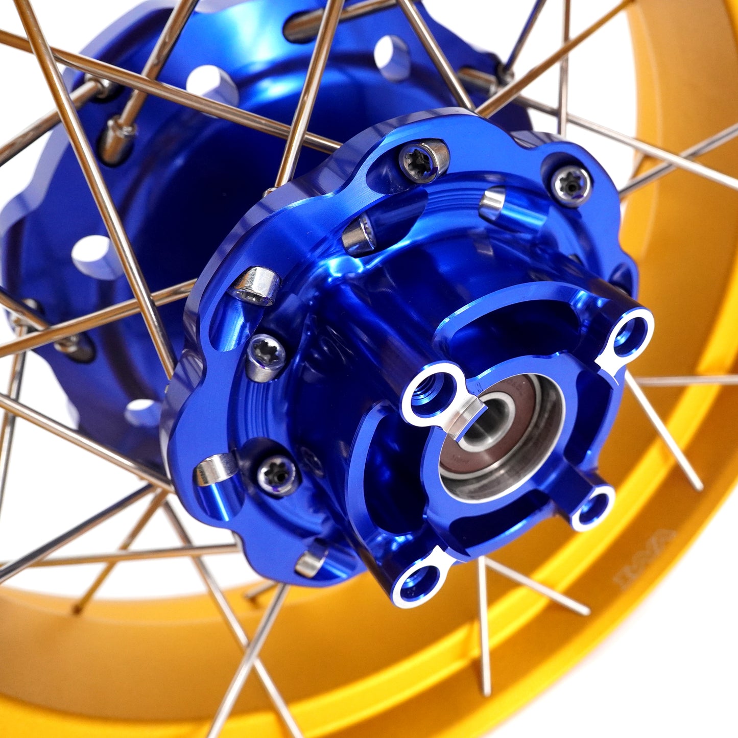 VMX 2.75*12inch / 3.5*12inch Tubeless Wheels Gold Rims For Honda Z 125 Monkey 2022-2024 Thailand (Model: z125MN) Blue Hubs