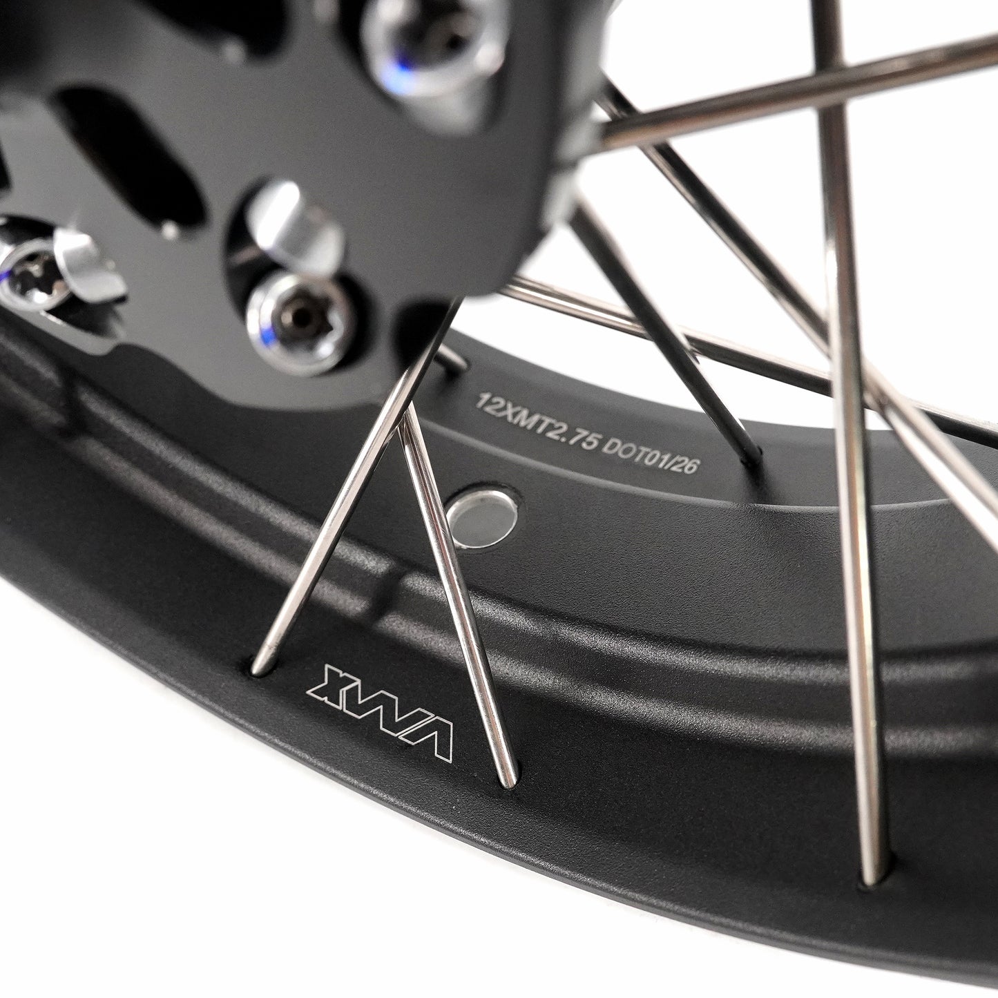 VMX 2.75*12inch / 3.5*12inch Spoked Tubeless Wheels Rims For Honda Z 125 Monkey 2022-2024 Thailand (Model: z125MN)