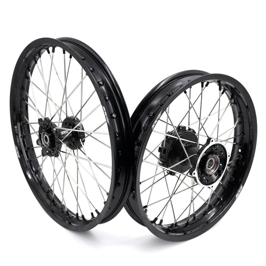 KKE 1.85*21 & 2.5*18 Tubed Spoke Wheels Rims Fit KOVE 450 Rally/MX450 2022-2025/ 450 Enduro Re 2023-2025 Black Nipples