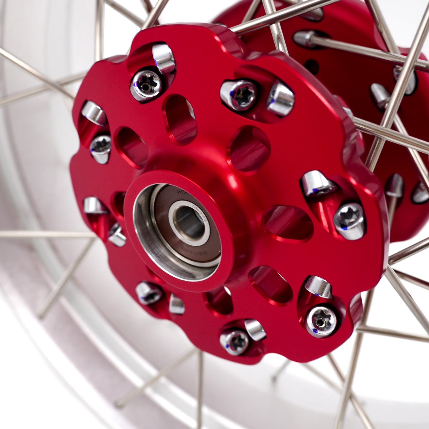 VMX 2.75*12inch / 3.5*12inch Spoked Tubeless Wheels Silver Rims For Honda Z 125 Monkey 2022-2024 Thailand (Model: z125MN)