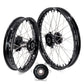 KKE 1.85*21 & 2.5*18 Fit CF MOTO 450MT Motorcycle Tubed Spoke Wheels Rims Black