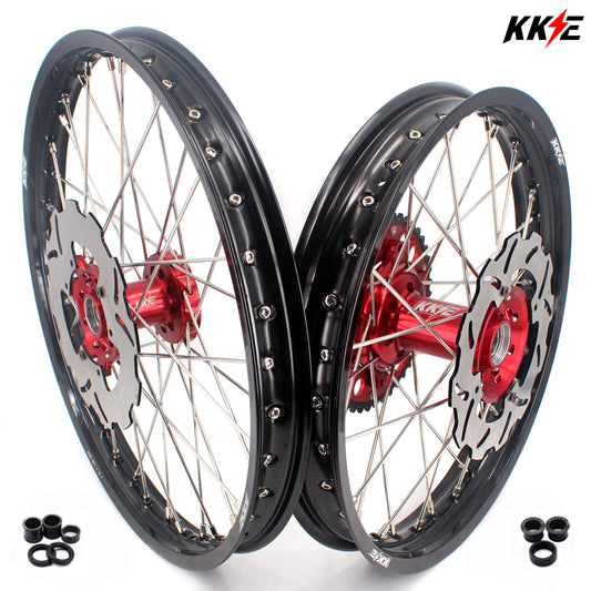 KKE 21" 19" or 21" 18" Spoke Alloy Rims For HONDA CRF250R 2014 CRF450R 2013-2014