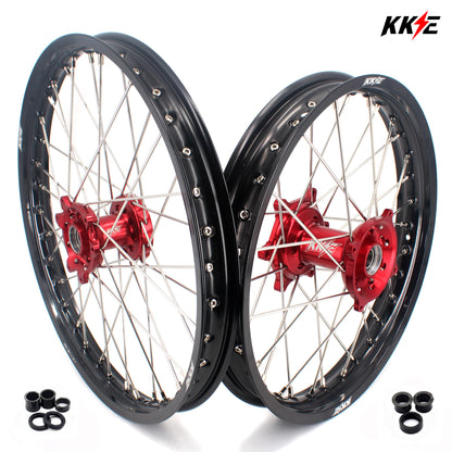 KKE 21" 18" or 21" 19" Alloy Wheels Rims For HONDA CR125R CR250R CRF250R CRF450R