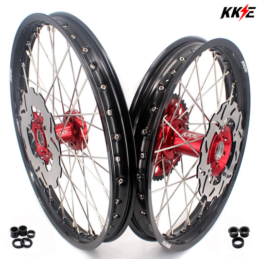 US Pre-order KKE 21" 19" or 21" 18" Dirtbike Spoke Wheels Rims For HONDA CRF250R CRF450R 2015-2024