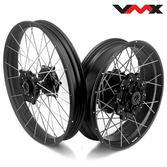 VMX 2.5*19" & 4.25*17" Alloy Tubeless Wheel Rims For KTM790 Adventure R 2019-2021 Black&Black