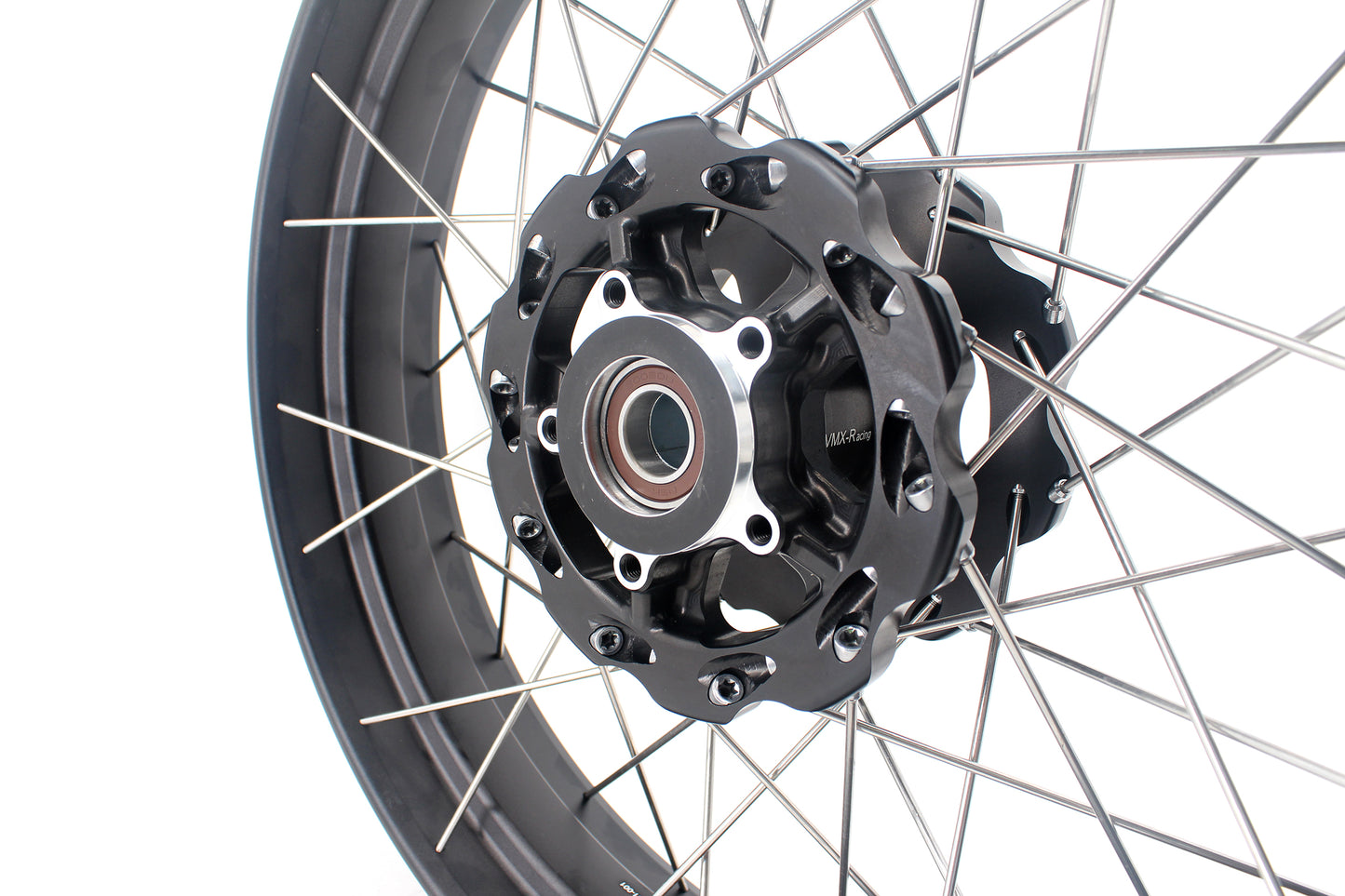 VMX-Racing 2.5*18 & 5.5*17 Tubeless Wheels Black Rims For Ducati Scrambler 800 2016-2025