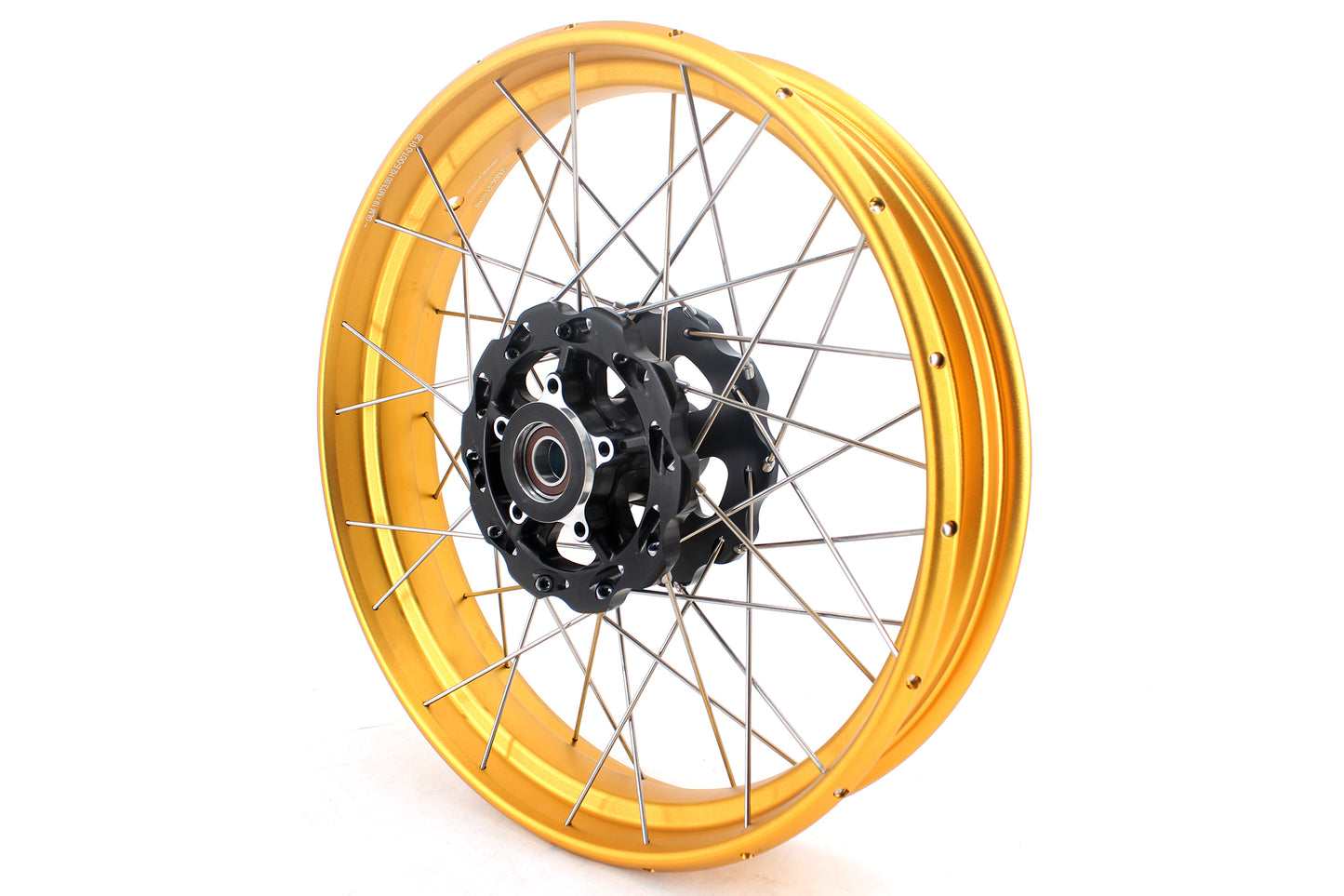 VMX-Racing 2.5*18 & 5.5*17 Tubeless Spoked Wheels For Ducati Scrambler 800 2016-2025 Gold Rims