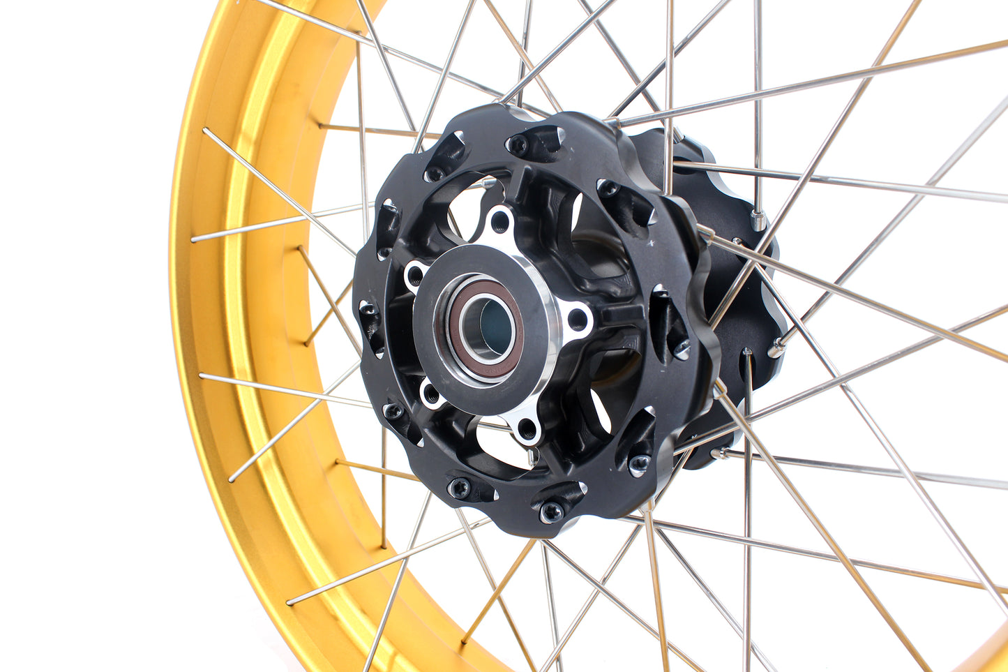 VMX-Racing 2.5*18 & 5.5*17 Tubeless Spoked Wheels For Ducati Scrambler 800 2016-2025 Gold Rims