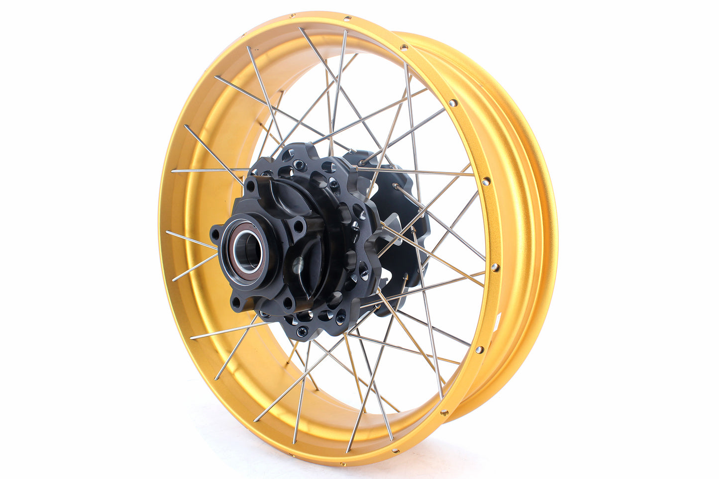 VMX-Racing 2.5*18 & 5.5*17 Tubeless Spoked Wheels For Ducati Scrambler 800 2016-2025 Gold Rims