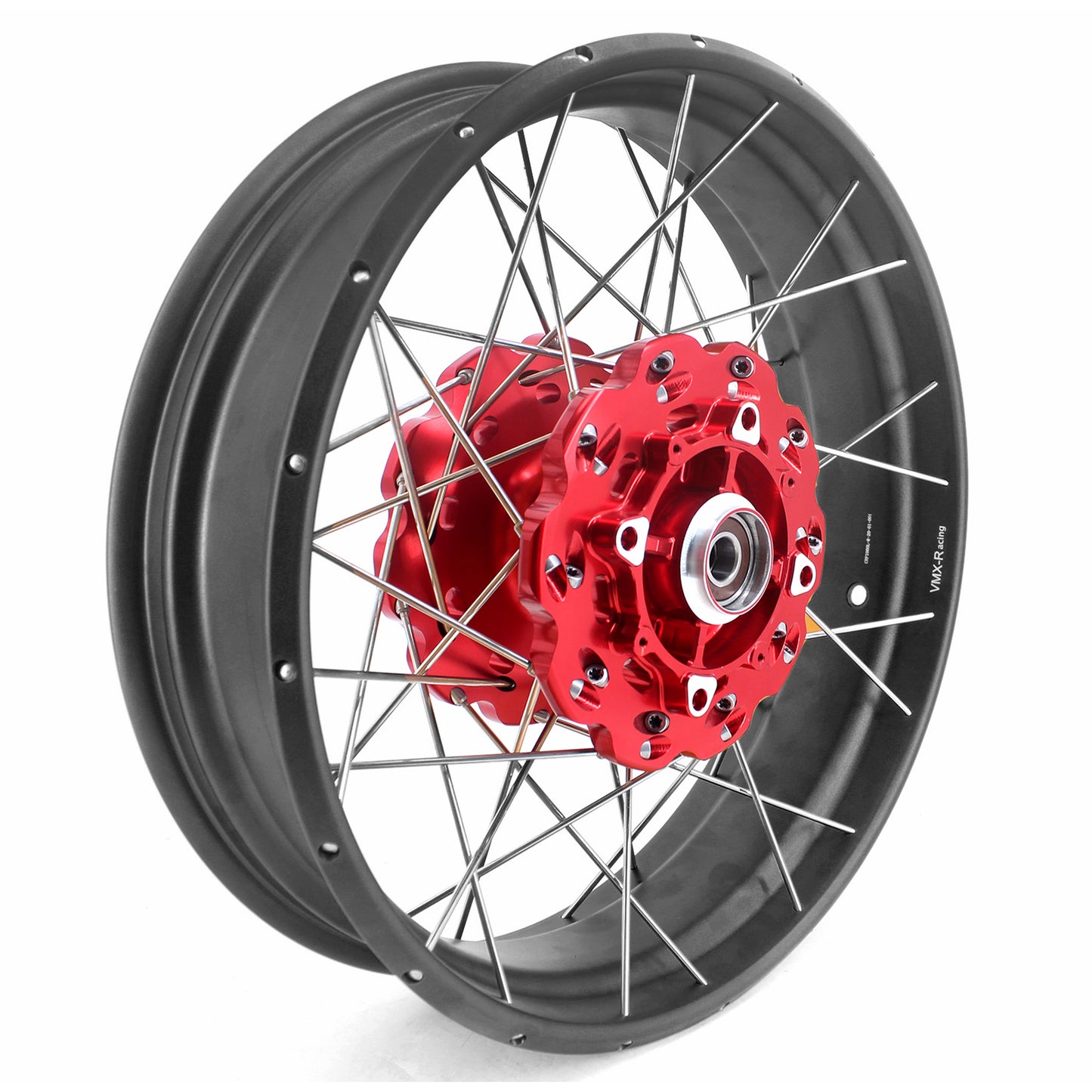 VMX-Racing Red Hub & Black Rim Tubeless Wheels Fit For HONDA Africa Twin CRF1000L 2016-2020 21in. & 18in.
