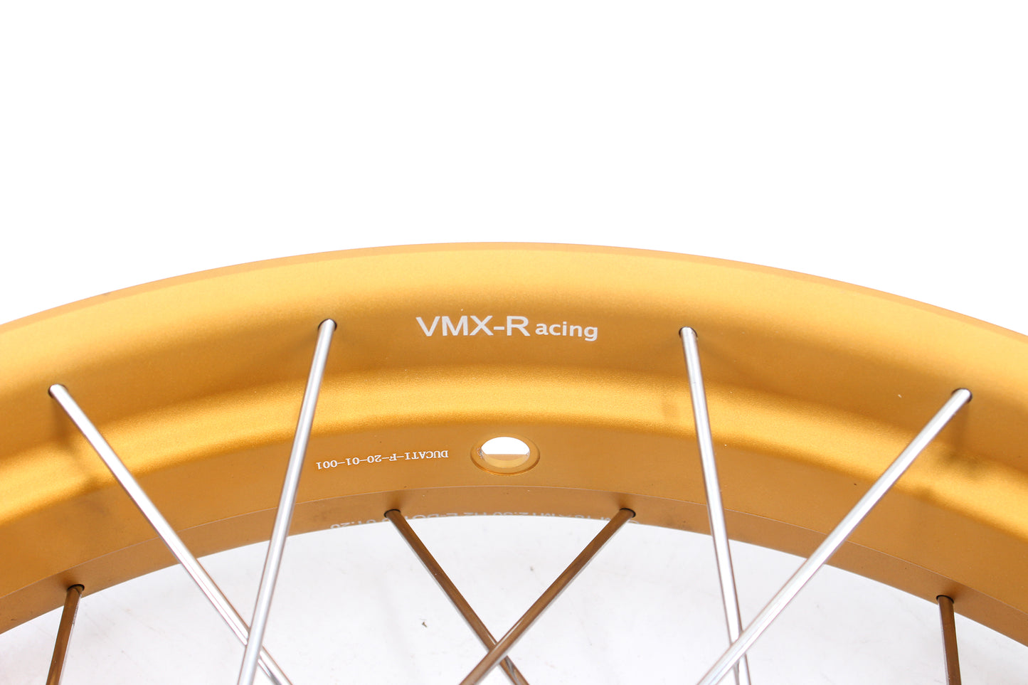 VMX-Racing 2.5*18 & 5.5*17 Tubeless Spoked Wheels For Ducati Scrambler 800 2016-2025 Gold Rims