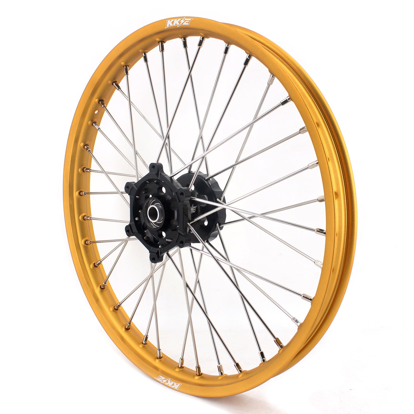 KKE 21 & 19 MX Gold Rims for Suzuki RM125 RM250 1996-2000 Black Hub