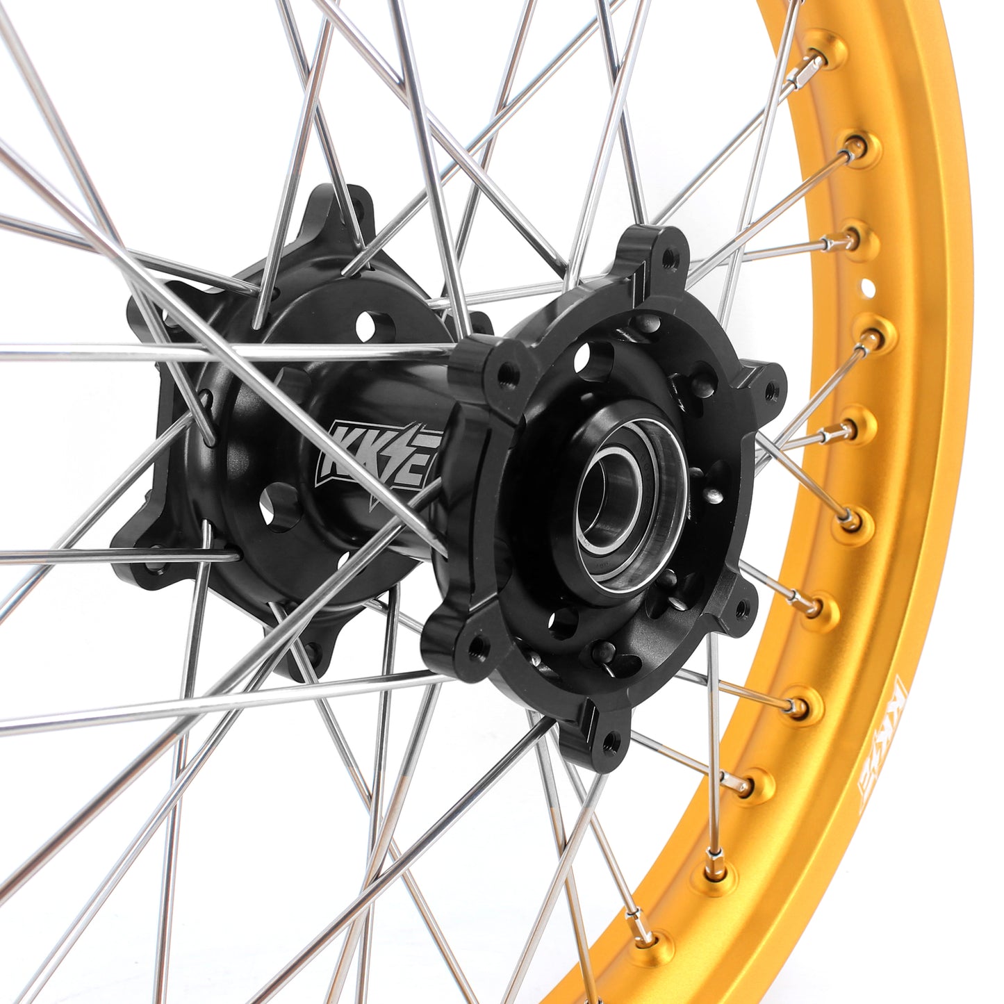 KKE 21 & 19 MX Gold Rims for Suzuki RM125 RM250 1996-2000 Black Hub