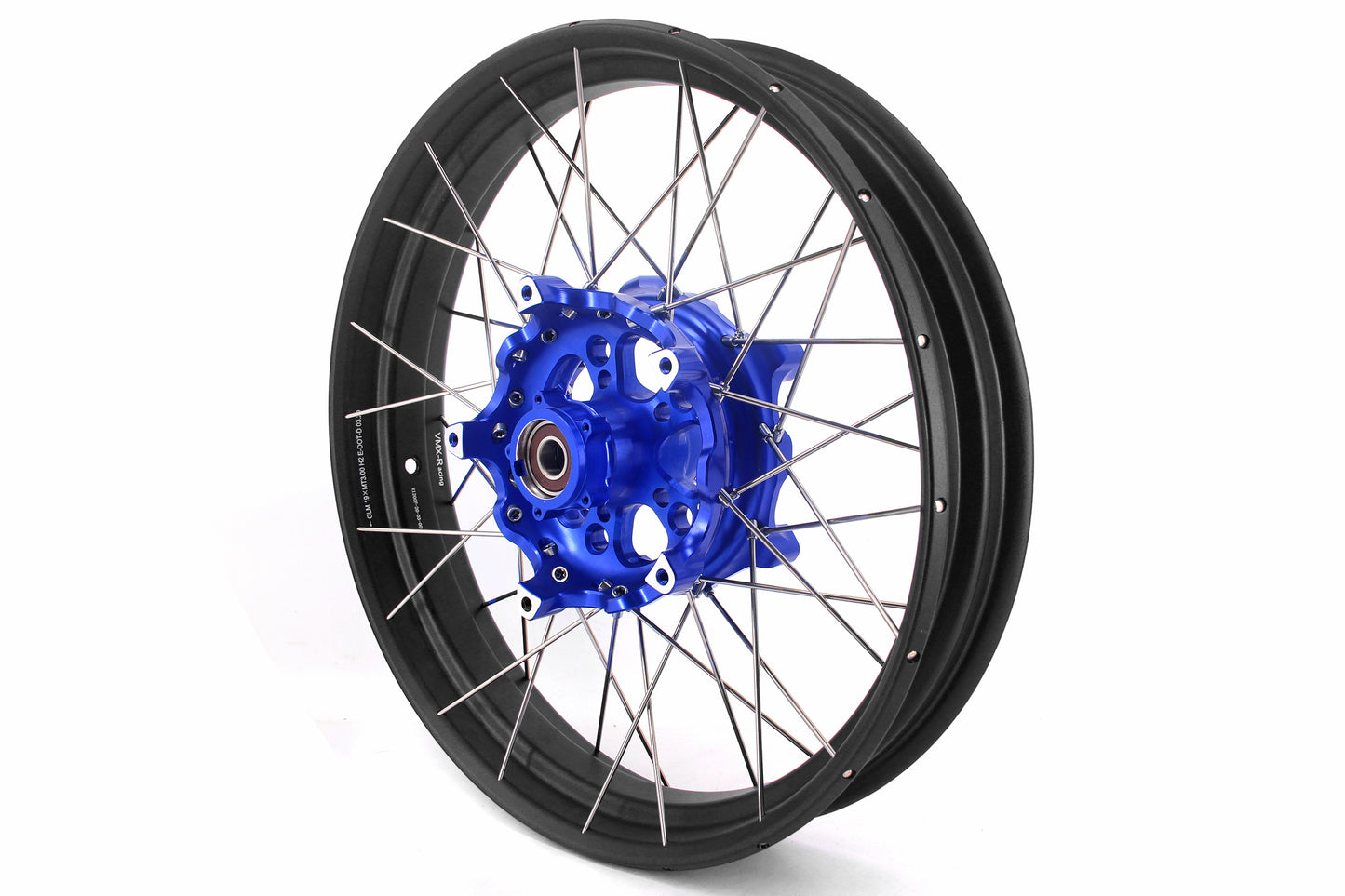 VMX 19" 17" Inch Tubeless Rims for BMW R1200GS R1200GS Adventure 2013-2020 Blue Hub & Black Rim