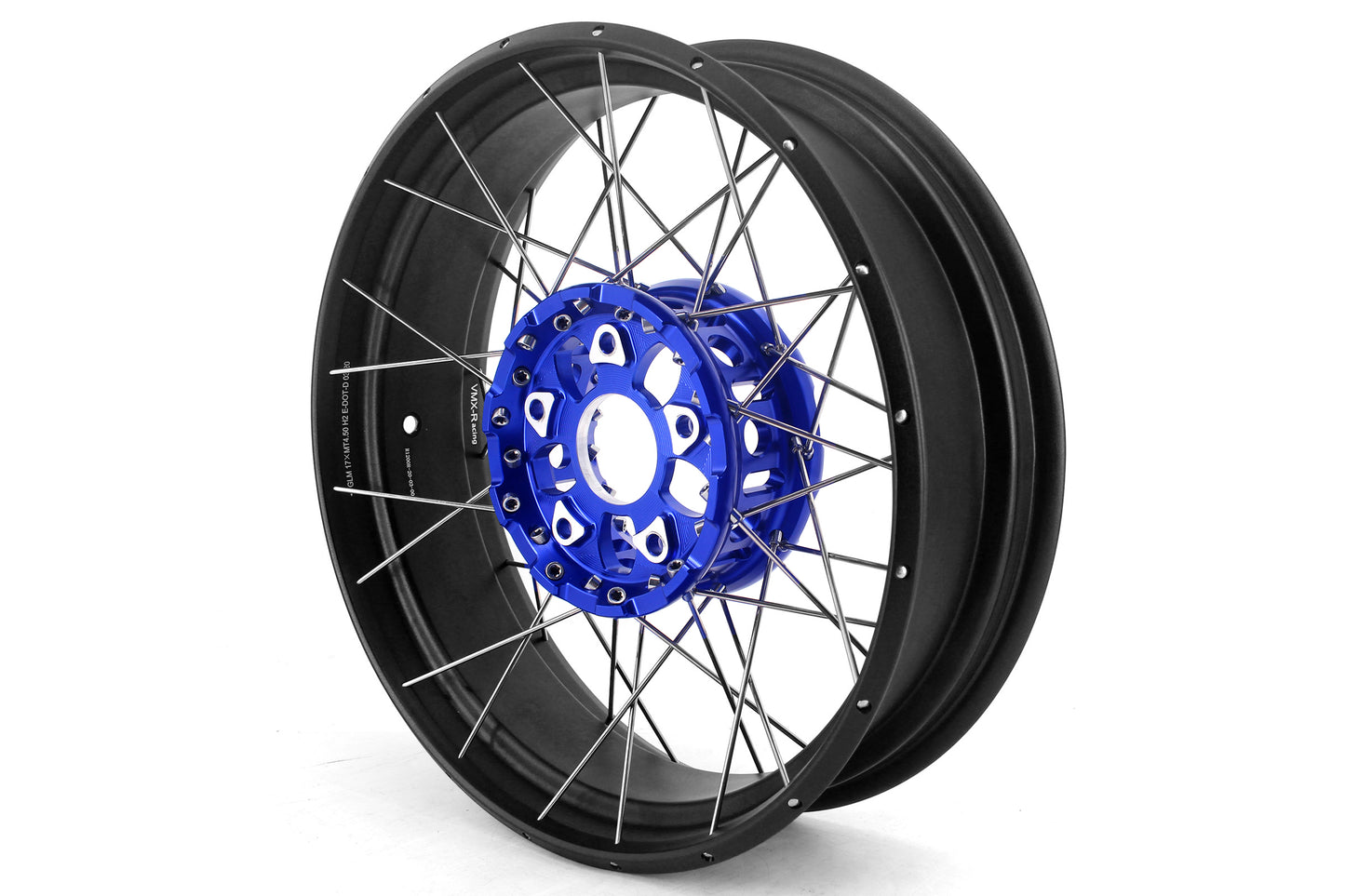 VMX 19" 17" Inch Tubeless Rims for BMW R1200GS R1200GS Adventure 2013-2020 Blue Hub & Black Rim