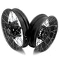 VMX 19" 17" Inch Tubeless Rims for BMW R1200GS R1200GS Adventure 2013-2020 Black Hub & Black Rim
