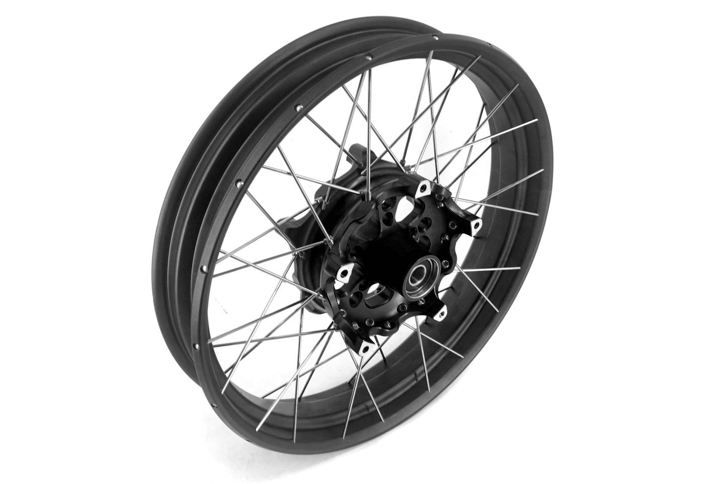 VMX 19" 17" Inch Tubeless Rims for BMW R1200GS R1200GS Adventure 2013-2020 Black Hub & Black Rim