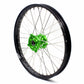 KKE 1.6*21 & 2.15*19 Wheels Rims Fit Kawasaki KX450 2019-2023 KX450X 2021-2023 Green Hubs