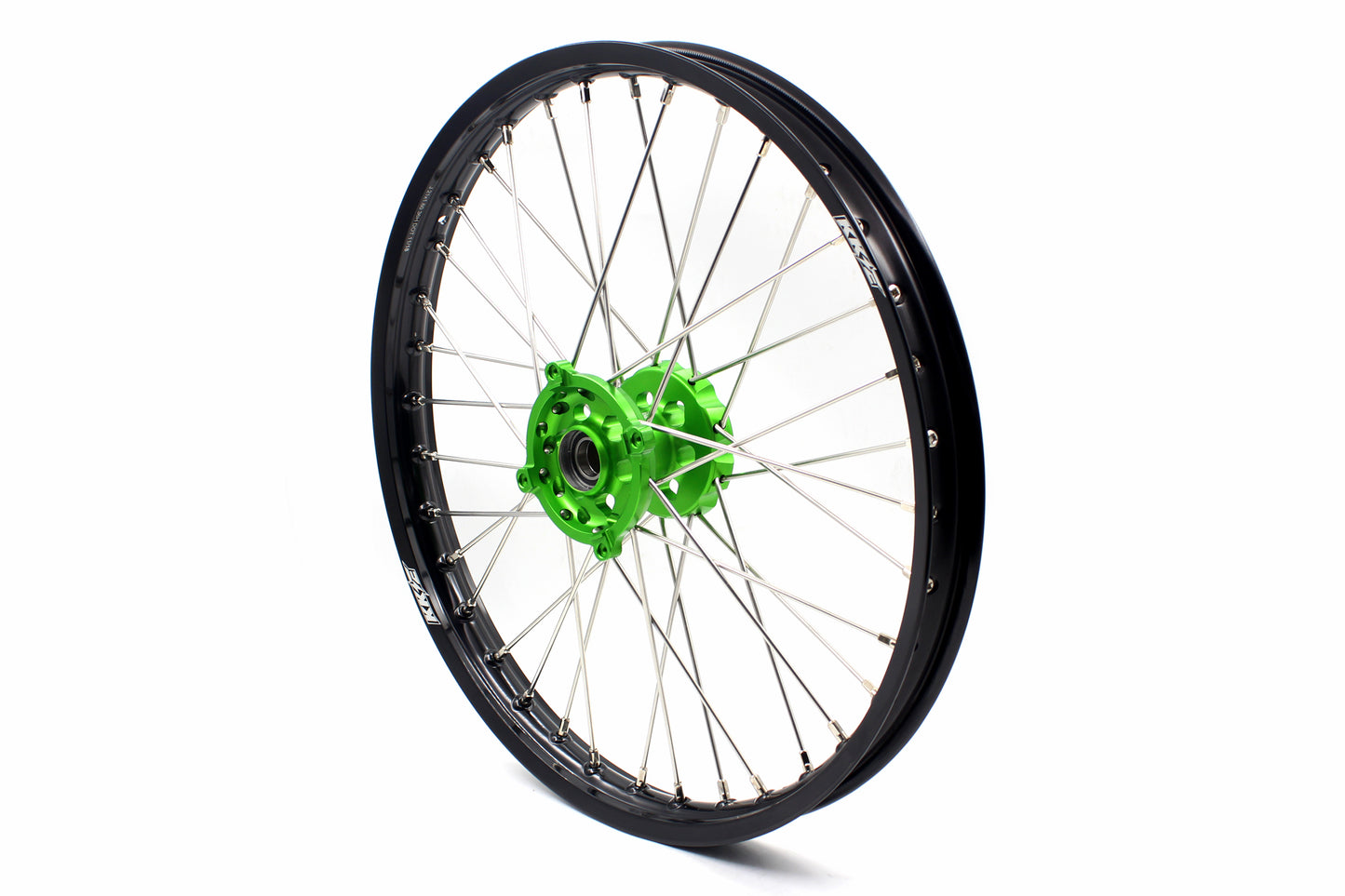 KKE 1.6*21 & 2.15*19 Wheels Rims Fit Kawasaki KX450 2019-2023 KX450X 2021-2023 Green Hubs