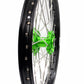 KKE 1.6*21 & 2.15*19 Wheels Rims Fit Kawasaki KX450 2019-2023 KX450X 2021-2023 Green Hubs