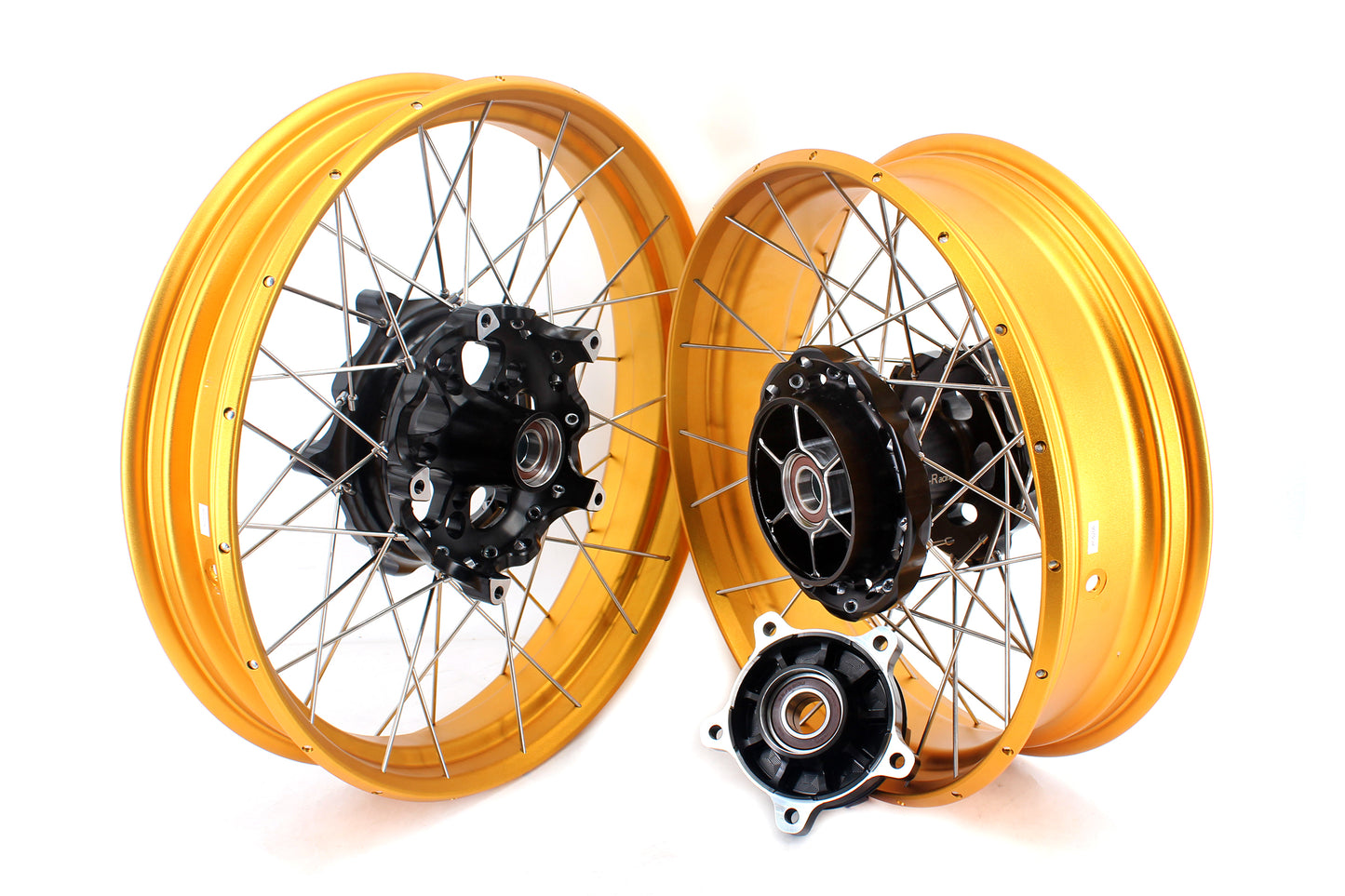 VMX-Racing 3.0*19inch & 4.25*17inch Tubeless Wheels Compatible with BMW F800GS 2025 Gold Rims