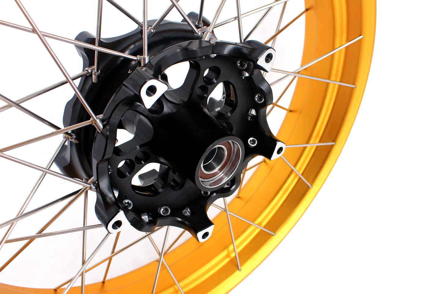 VMX-Racing 3.0*19inch & 4.25*17inch Tubeless Wheels Compatible with BMW F800GS 2025 Gold Rims