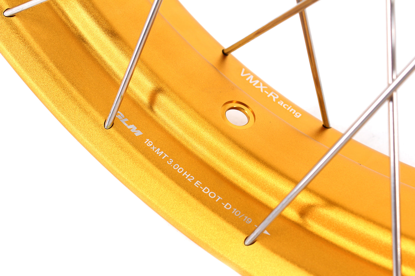 VMX-Racing 3.0*19inch & 4.25*17inch Tubeless Wheels Compatible with BMW F800GS 2025 Gold Rims