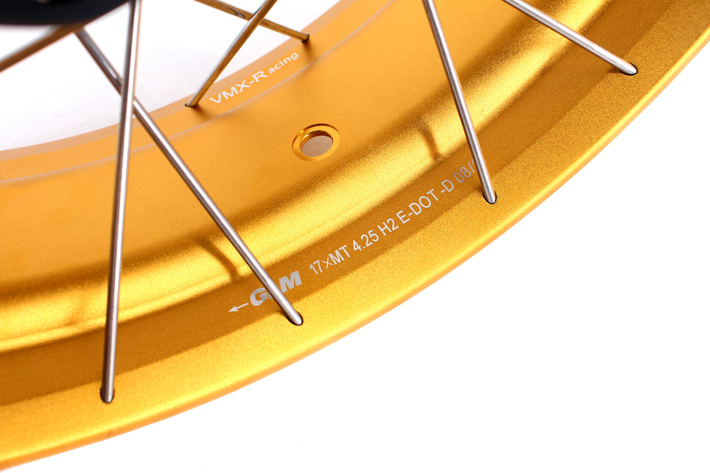 VMX-Racing 3.0*19inch & 4.25*17inch Tubeless Wheels Compatible with BMW F800GS 2025 Gold Rims