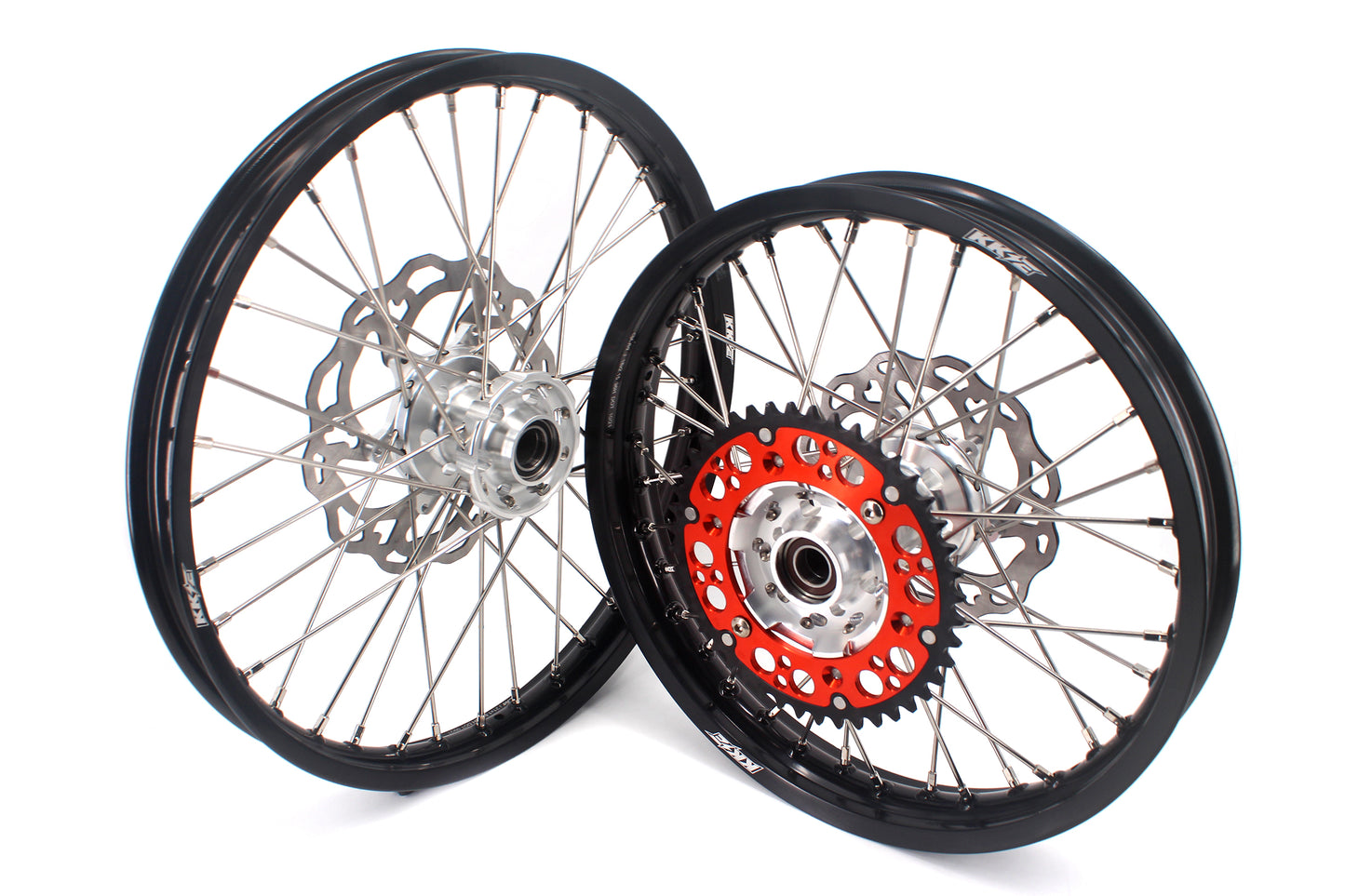 Pre-order KKE 21/18 Enduro Rim Wheels For KTM EXC EXC-F EXC-W XCW 125-530CC 2003-2025 Silver Hubs