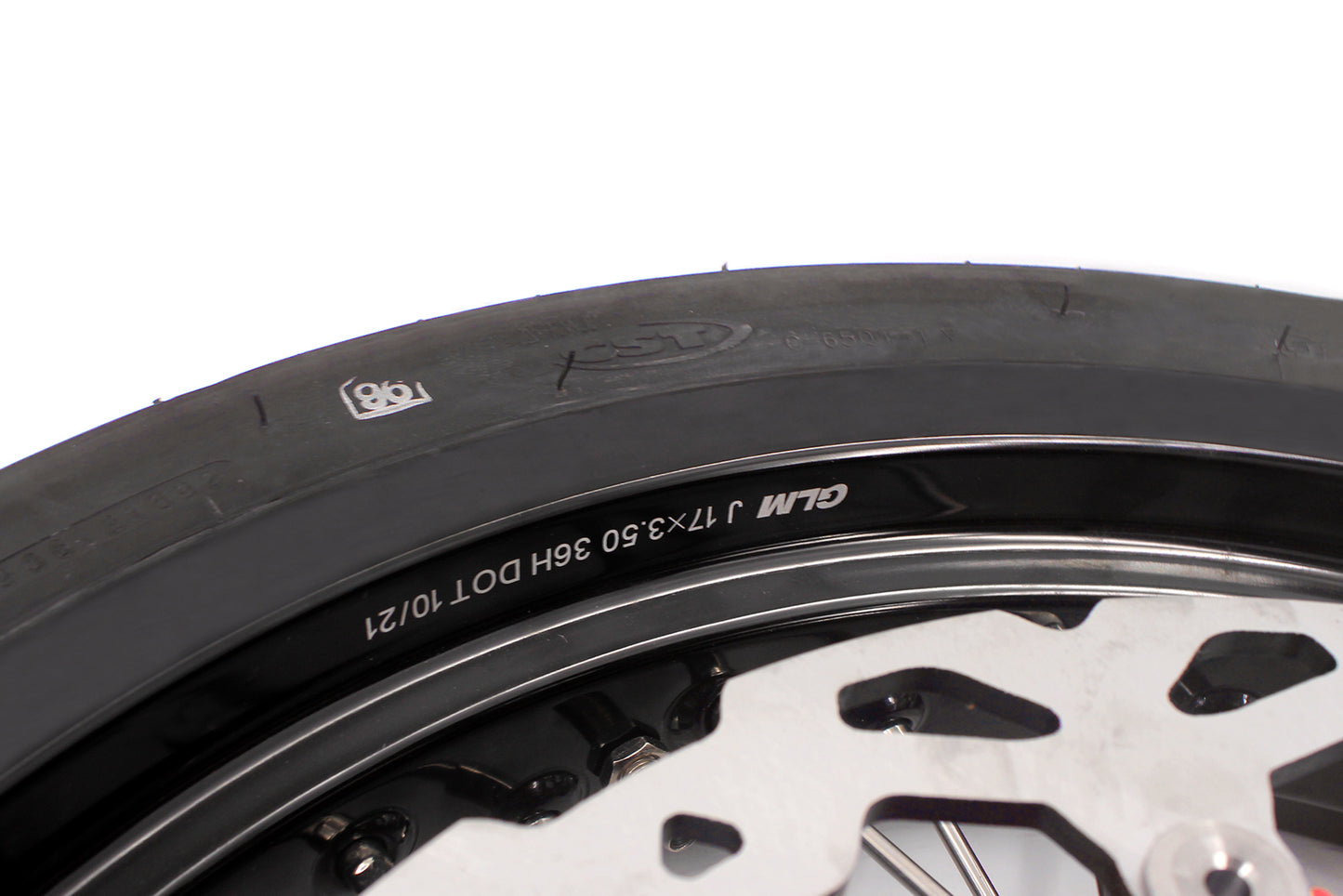 KKE CUSH DRIVE 17 Inch Supermoto Tires Rims Fit HONDA CRF250X CRF450X 2005-2018