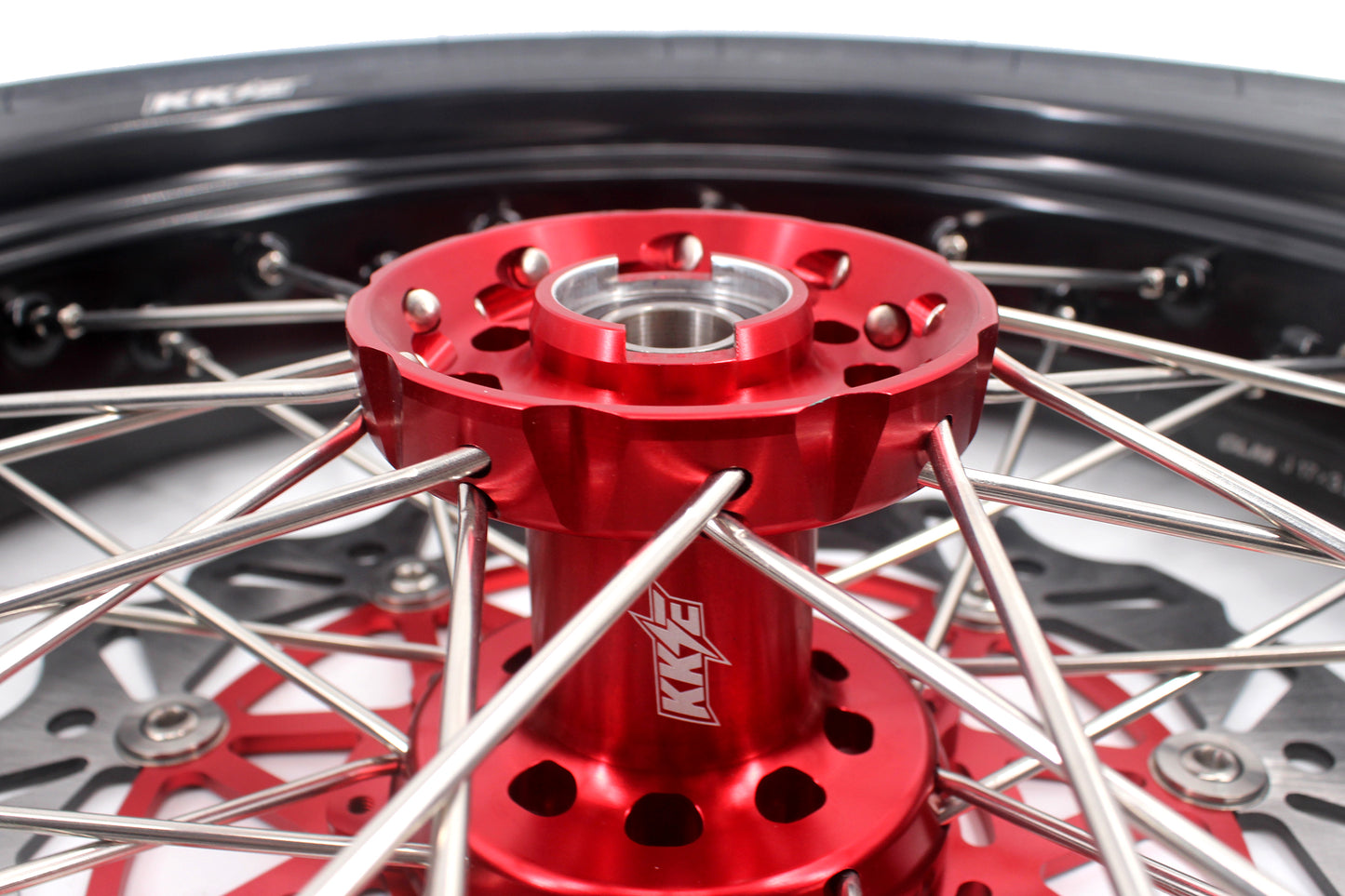 KKE CUSH DRIVE 17 Inch Supermoto Tires Rims Fit HONDA CRF250X CRF450X 2005-2018