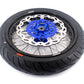 KKE 3.5/4.25*17inch Cush Drive Rims Tires For YAMAHA WR250F WR450F Blue Hub