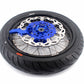KKE 3.5/4.25*17inch Cush Drive Rims Tires For YAMAHA WR250F WR450F Blue Hub