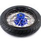 KKE 3.5/4.25*17inch Cush Drive Rims Tires For YAMAHA WR250F WR450F Blue Hub