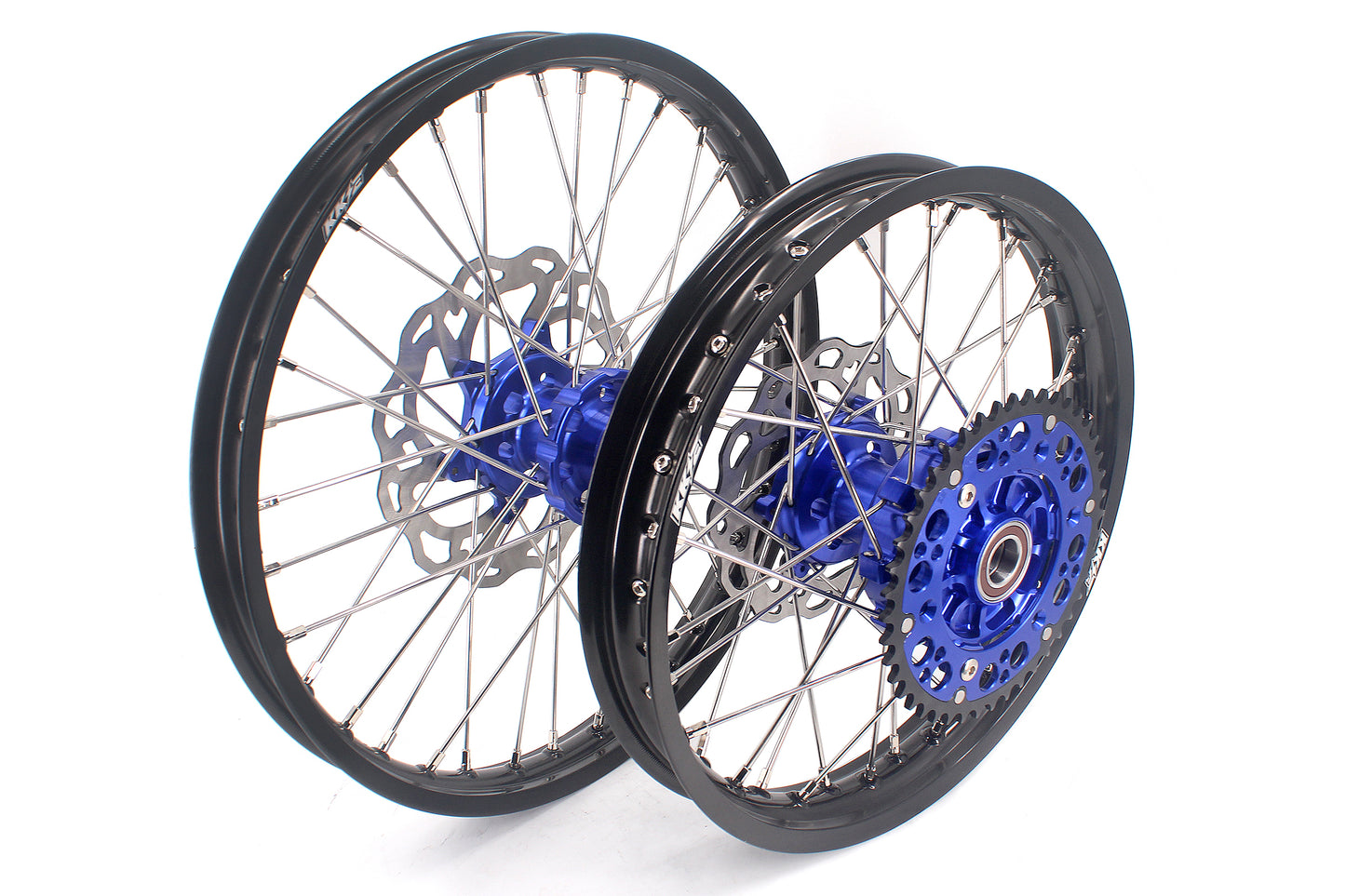 KKE 21/18 Enduro CUSH Drive Spoke Wheels For KTM EXC EXC-F EXC-W 125-530CC 2003-2024 Blue Hub