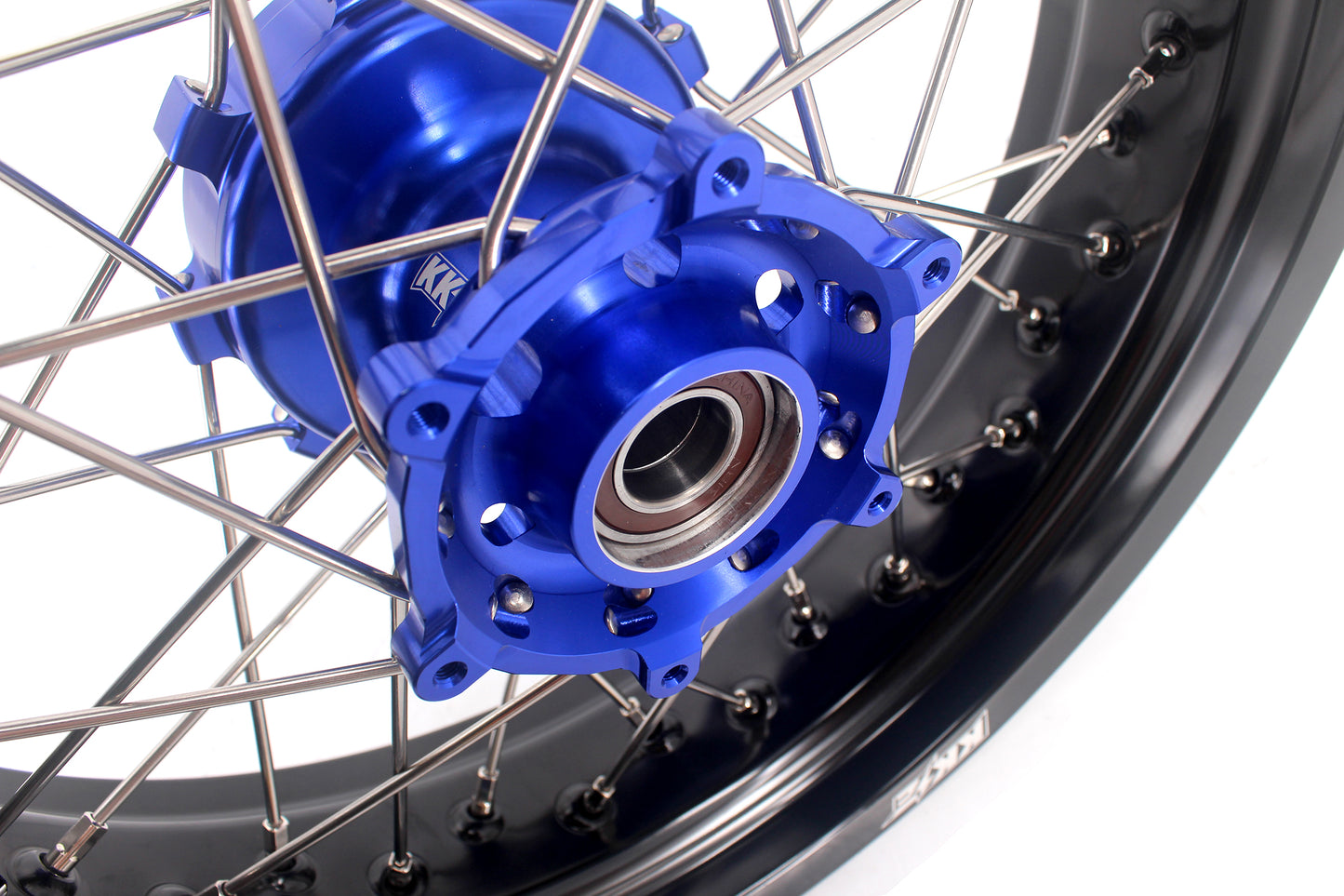 KKE 3.5/4.25 CUSH Drive Supermoto Wheels for KTM EXC EXCF SX SXF XCW XCF 125-530 2003-2025 Blue