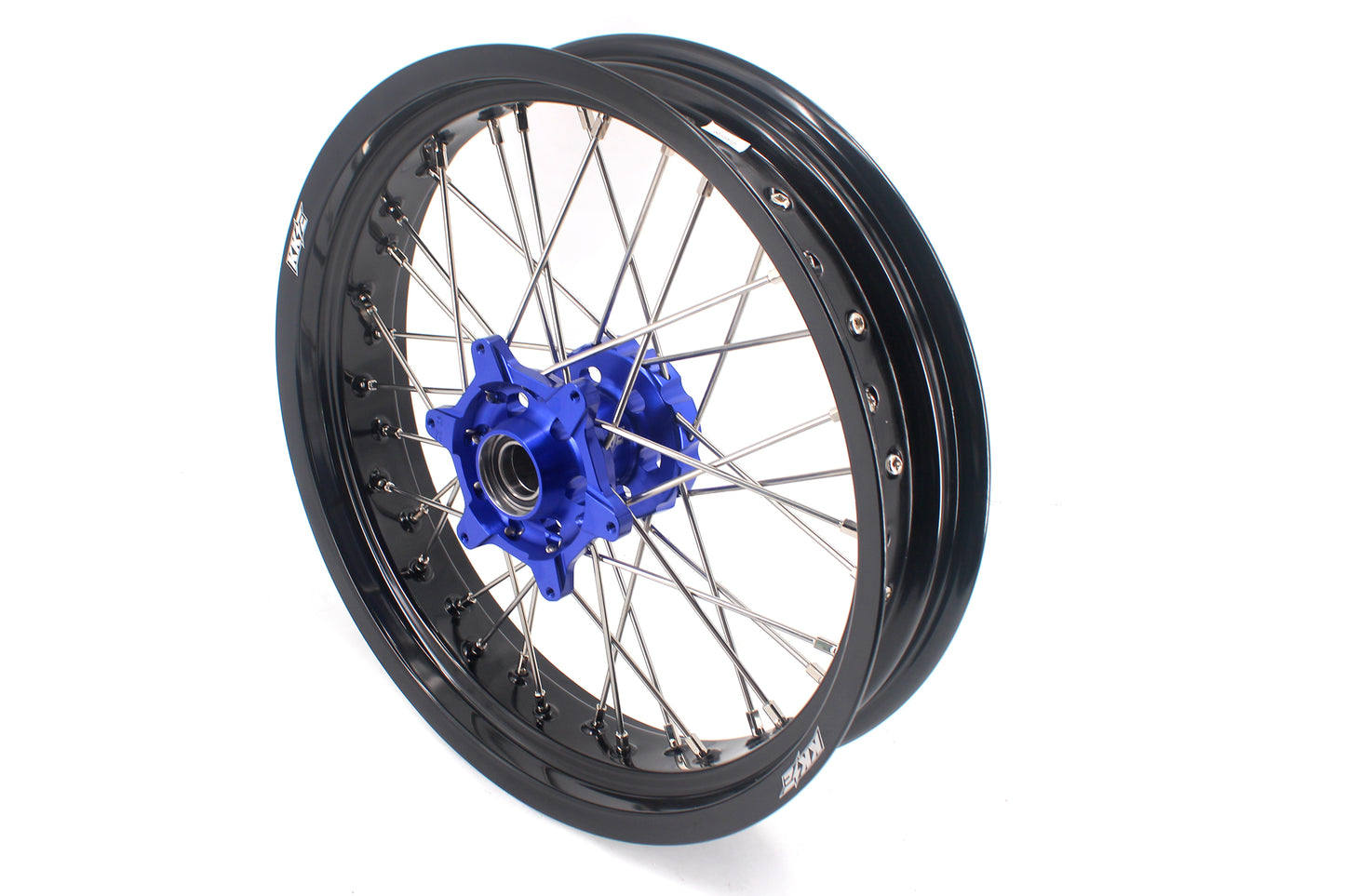 KKE 3.5/4.25 CUSH Drive Supermoto Wheels for KTM EXC EXCF SX SXF XCW XCF 125-530 2003-2025 Blue