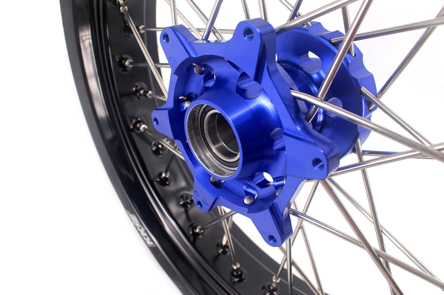 KKE 3.5/4.25 CUSH Drive Supermoto Wheels for KTM EXC EXCF SX SXF XCW XCF 125-530 2003-2025 Blue