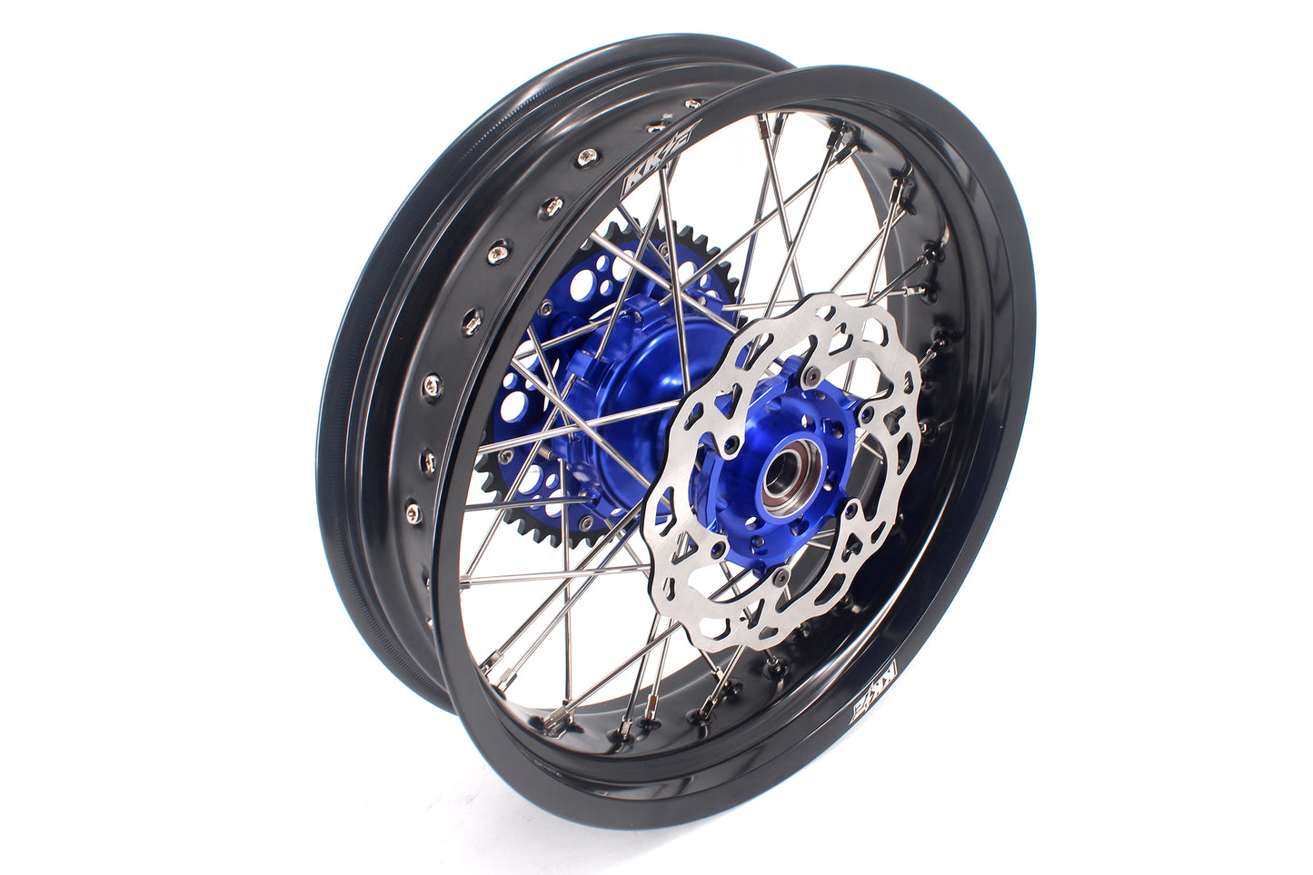 KKE 3.5/4.25 CUSH Drive Supermoto Wheels for KTM EXC EXCF SX SXF XCW XCF 125-530 2003-2025 Blue