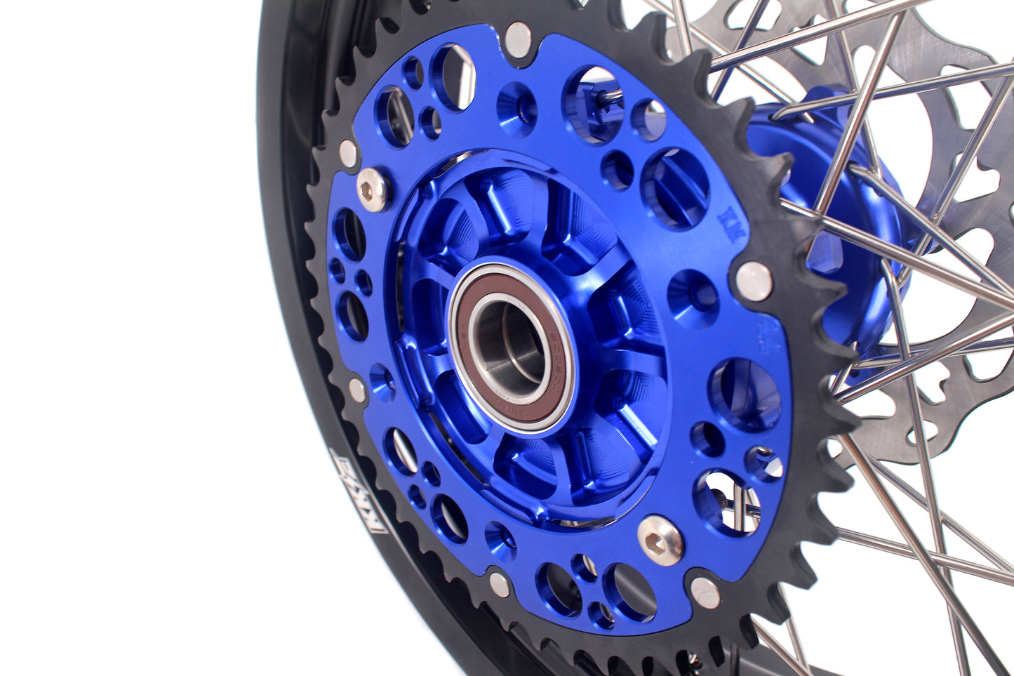 KKE 3.5/4.25 CUSH Drive Supermoto Wheels for KTM EXC EXCF SX SXF XCW XCF 125-530 2003-2025 Blue