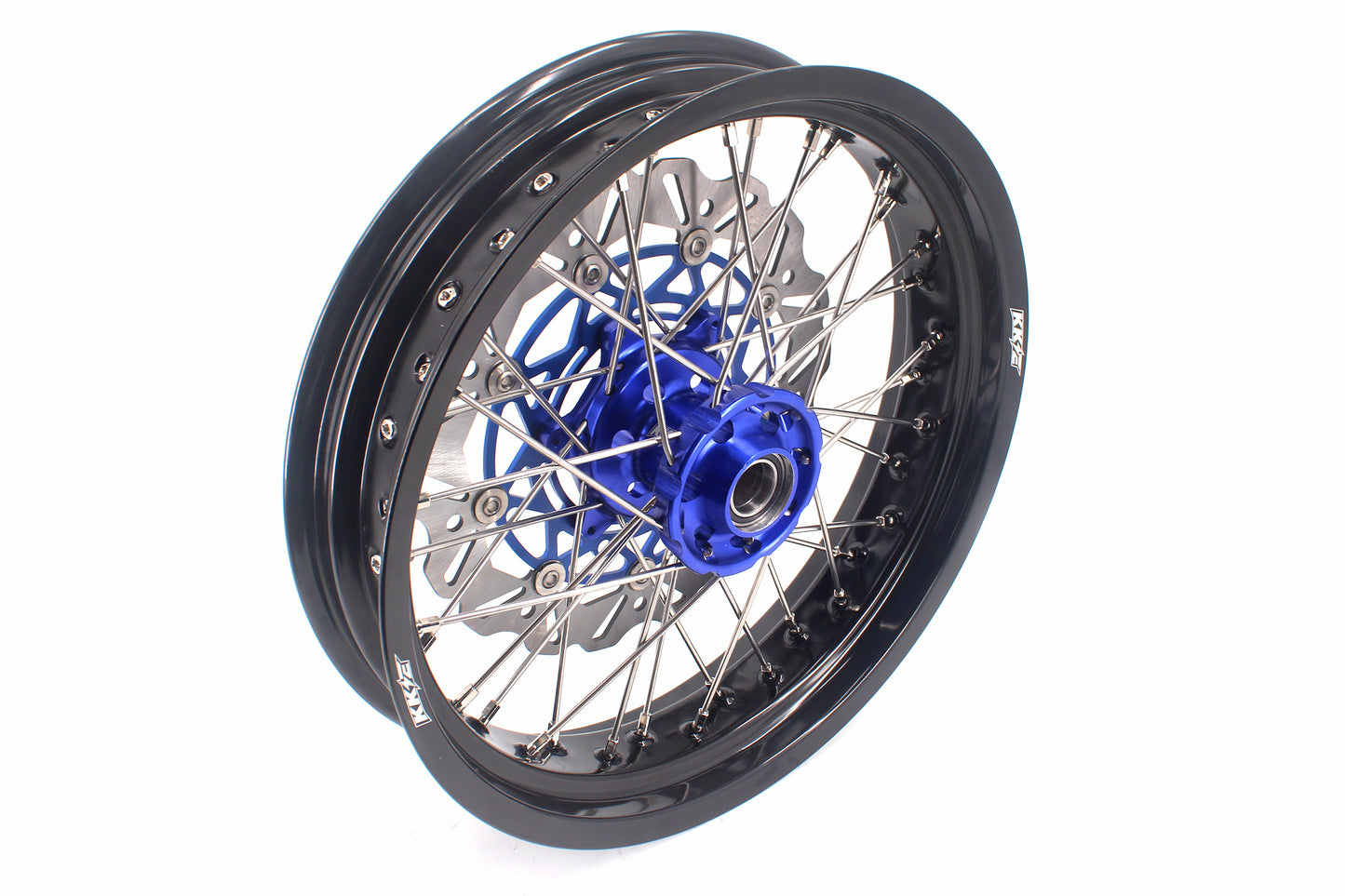 KKE 3.5/4.25 CUSH Drive Supermoto Wheels for KTM EXC EXCF SX SXF XCW XCF 125-530 2003-2025 Blue