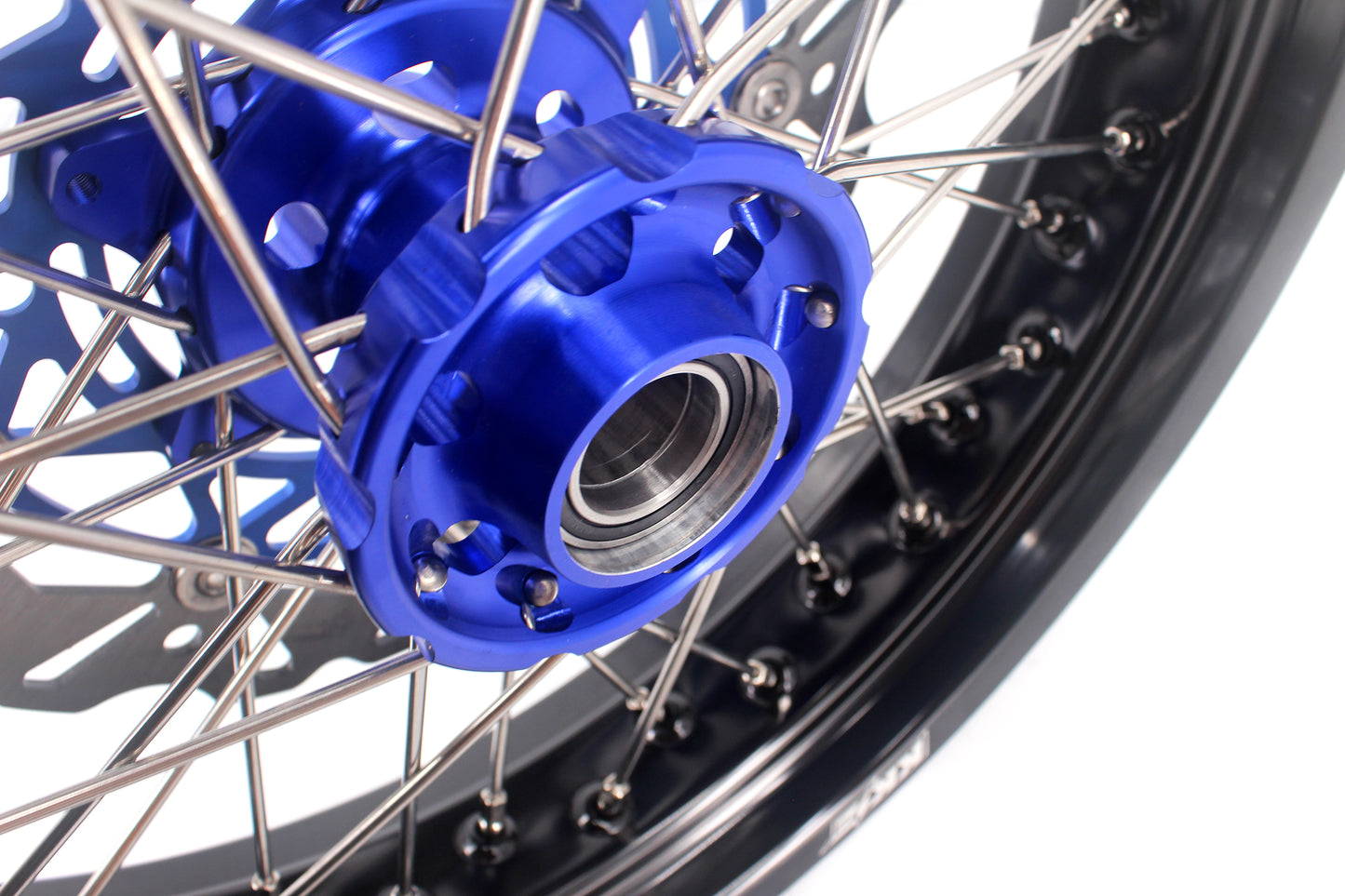 KKE 3.5/4.25 CUSH Drive Supermoto Wheels for KTM EXC EXCF SX SXF XCW XCF 125-530 2003-2025 Blue