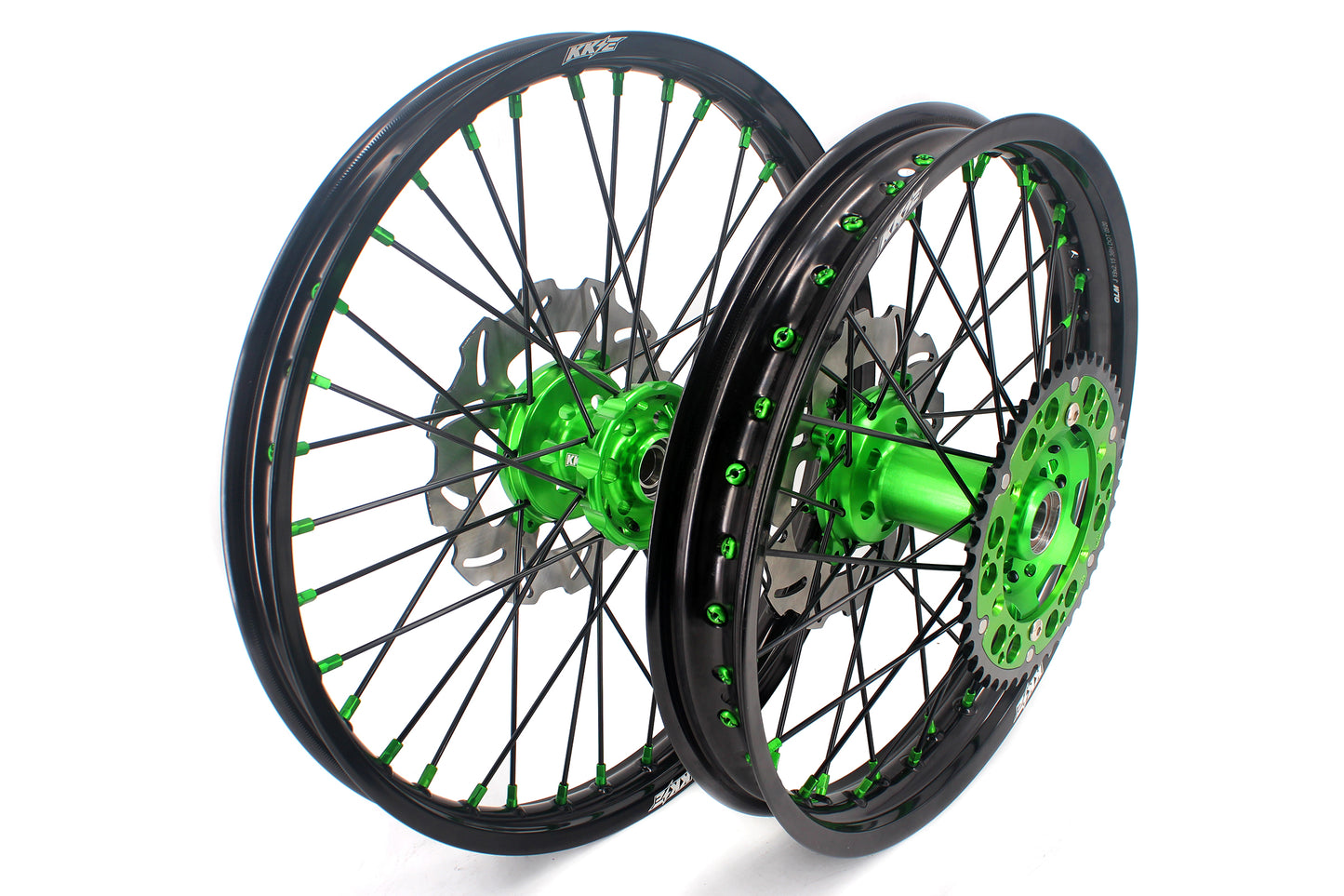 KKE KX125 KX250 1993-2002 For KAWASAKI 21" 18" Motorcycles Spoke Wheels Rims
