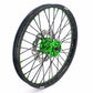 KKE 21/18 Spoked Wheels Rims For KAWASAKI KX125 KX250 2003 2004 2005 Black Spokes