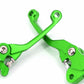 KKE Green Brake Clutch Levers Fit Kawasaki KX125/250 2006-2008 KX250F/450F 2006-2013