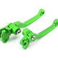 KKE Green Brake Clutch Levers Fit Kawasaki KX125/250 2006-2008 KX250F/450F 2006-2013