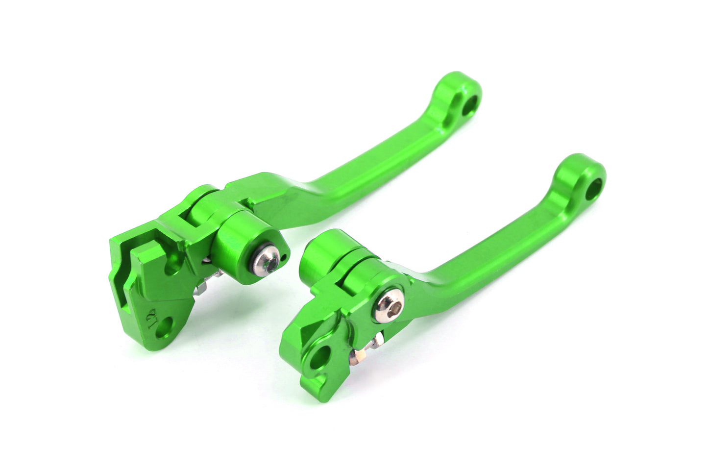 KKE Green Brake Clutch Levers Fit Kawasaki KX125/250 2006-2008 KX250F/450F 2006-2013