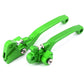 KKE Green Brake Clutch Levers Fit Kawasaki KX125/250 2006-2008 KX250F/450F 2006-2013